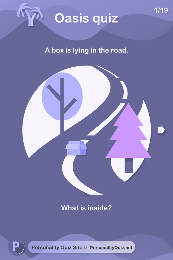 A box is lying in the road. What is inside?