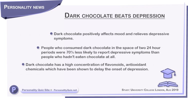 Dark chocolate beats depression