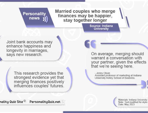 Married couples who merge finances may be happier, stay together longer